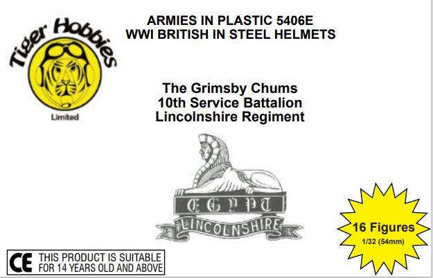 Armies In Plastic 1/32 Scale WW1 BRITISH INFANTRY GRIMSBY CHUMS LTD EDITION AIP5406E