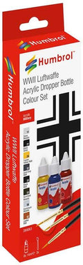 Humbrol   Acrylic Paint & Brush Luftwaffe WWII Colou