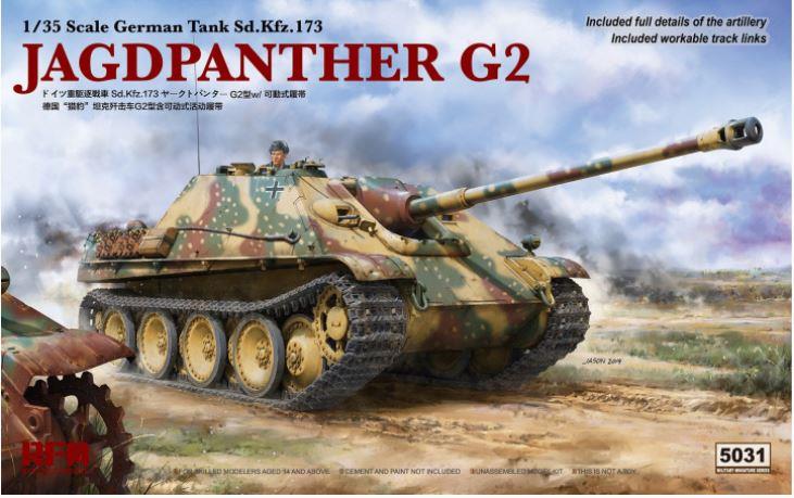 Rye Field UK  RM5031 1/35 Scale JAGDPANTHER G2  W/ WORKABLE TRACK LINKS
