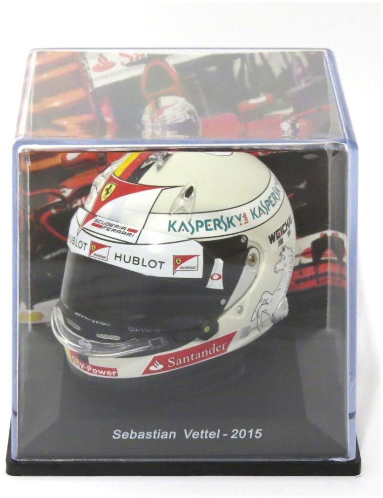 Atlas Editions 1:5th Scale Sebastian Vettel - 2015 Ferrari F1 Helmet Collection
