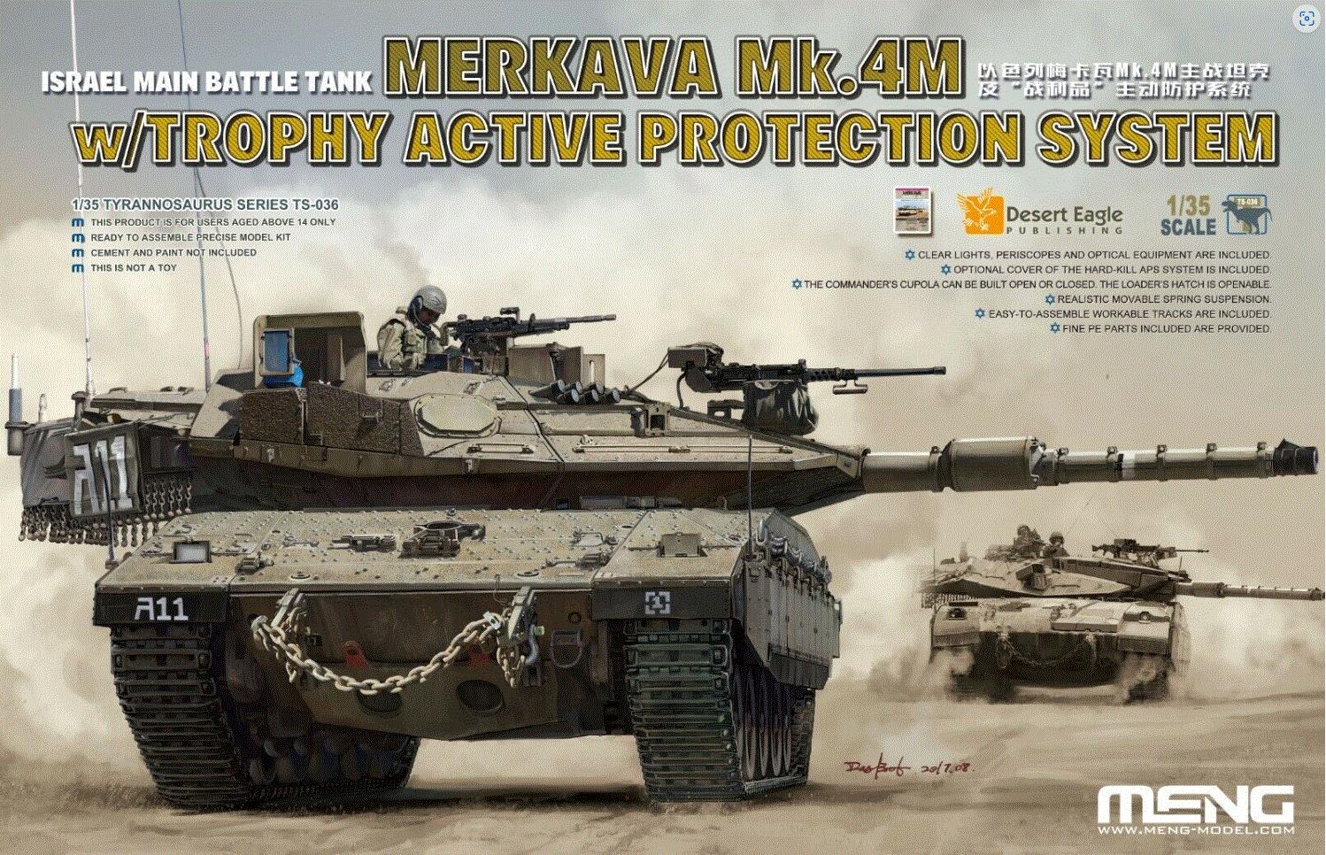 Meng Model GTS-036 1/35 Scale Israel Main Battle Tank Merkava Mk.4M Model Kit