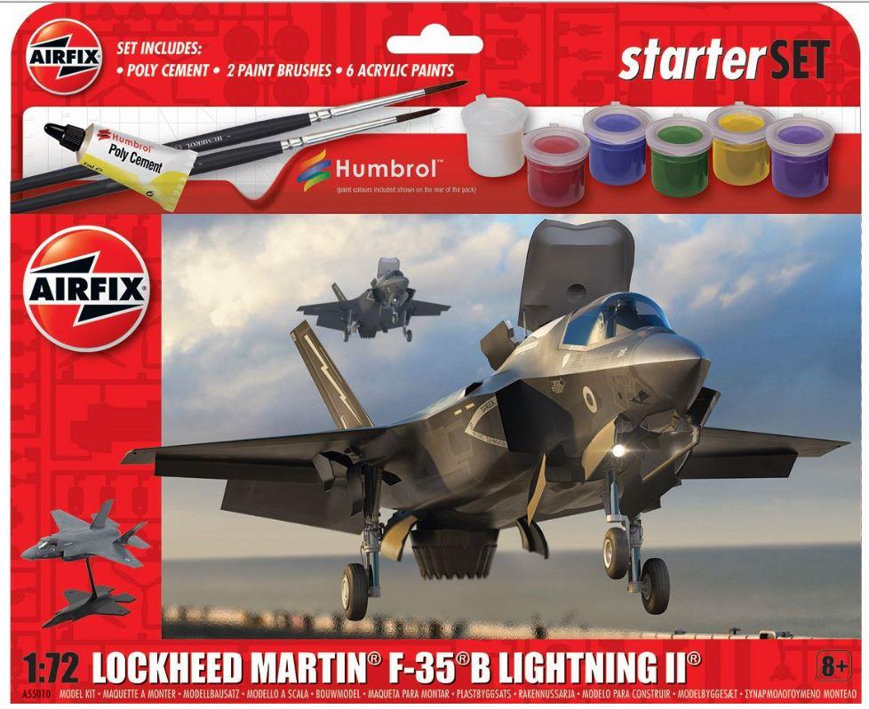 Airfix A55010 1/72 Scale Starter Set – Lockheed Martin F-35B Lightning II