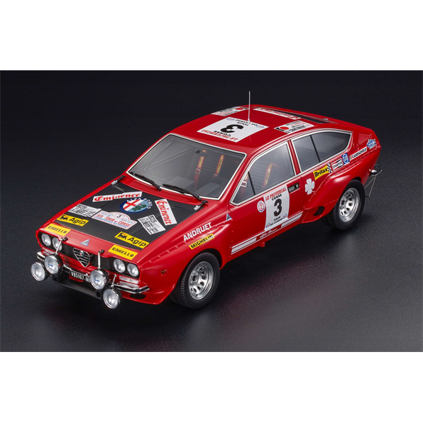 Lucky Step 1:18 Scale Alfa Romeo Alfetta GT GR.2 #3 Andruet Jouanny 3rd Tour de Corse 1975