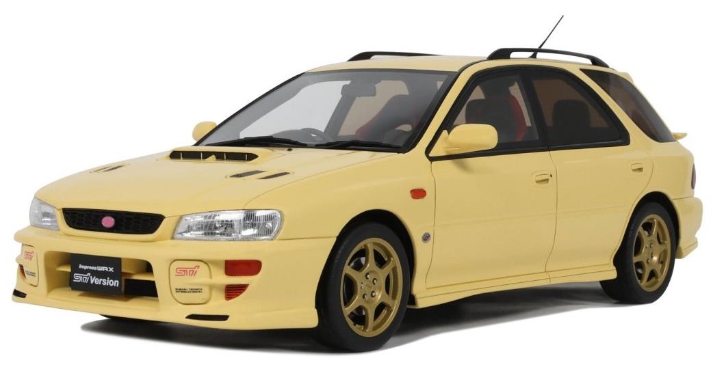 Otto  1:18th Scale Subaru WRX STI VI Sport Wagon 1999 Cashmere Yellow