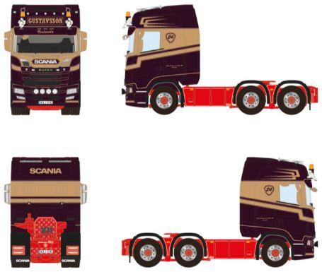 WSi 1:50 Scale Scania S Highline CS20H 6x2 Tag Axle Gustavsson