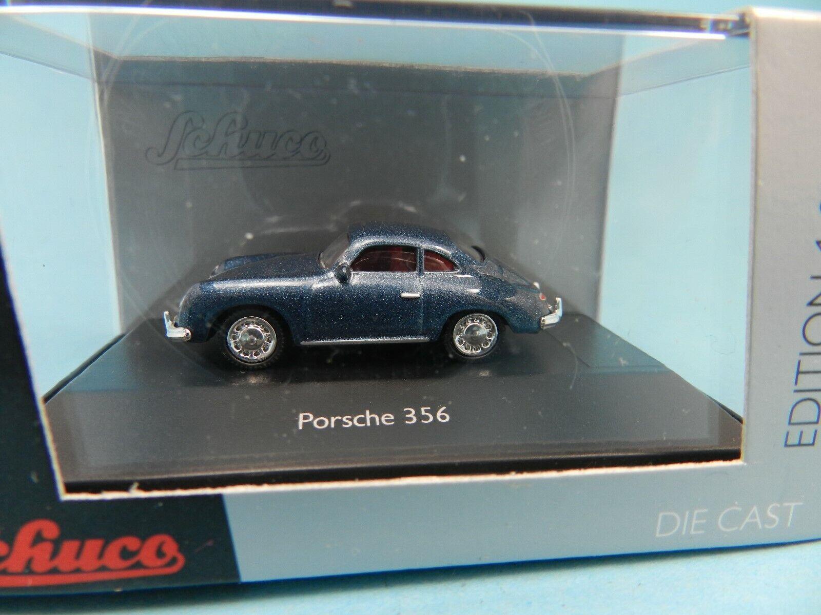 Schuco 1:87 Scale Porsche 356 Coupe Blue