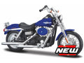 Maisto 1:18 Scale Harley Davidson Dyna Street Bob 2006 Blue Metallic
