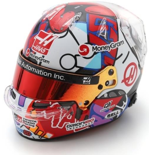 Spark 1:5th Scale MoneyGram Haas F1 Team Esteban Ocon Miami GP 2025 Helmet