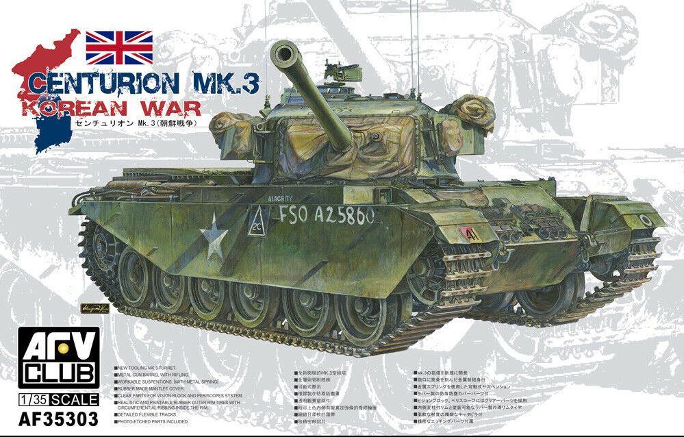 AFV Club AF35303 1:35 Scale British Army Centurion Mk.3 Tank Korean War