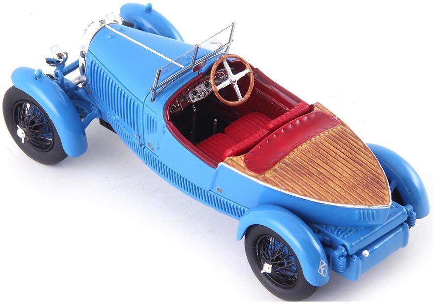 Autocult 1:43 Scale Bugatti Type 40 Boattail Speedster Blue