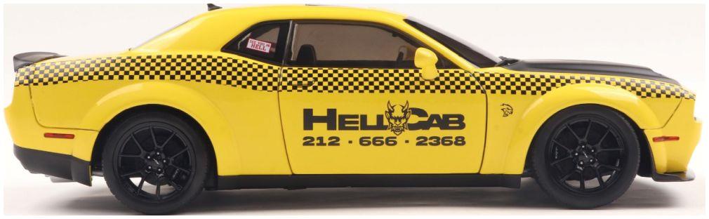 Solido  1:18th Scale Dodge Challenger SRT Hellcat Redeye Widebody NYC Hellcab 2023