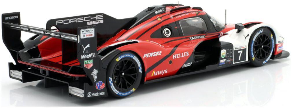 IXO  1:18th Scale Porsche 963 #7 Winner 24h Daytona 2024 Penske Cameron/Nasr/Campbell/Newgarden