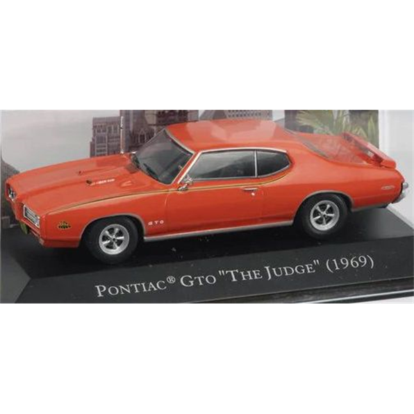 Atlas Editions 1:43 Scale Pontiac GTO 'The Judge' (1969) - Red - American Car Collection