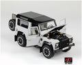 LCD 1:18 Scale Land Rover Defender 90 2018 Works V8 70th Edition White