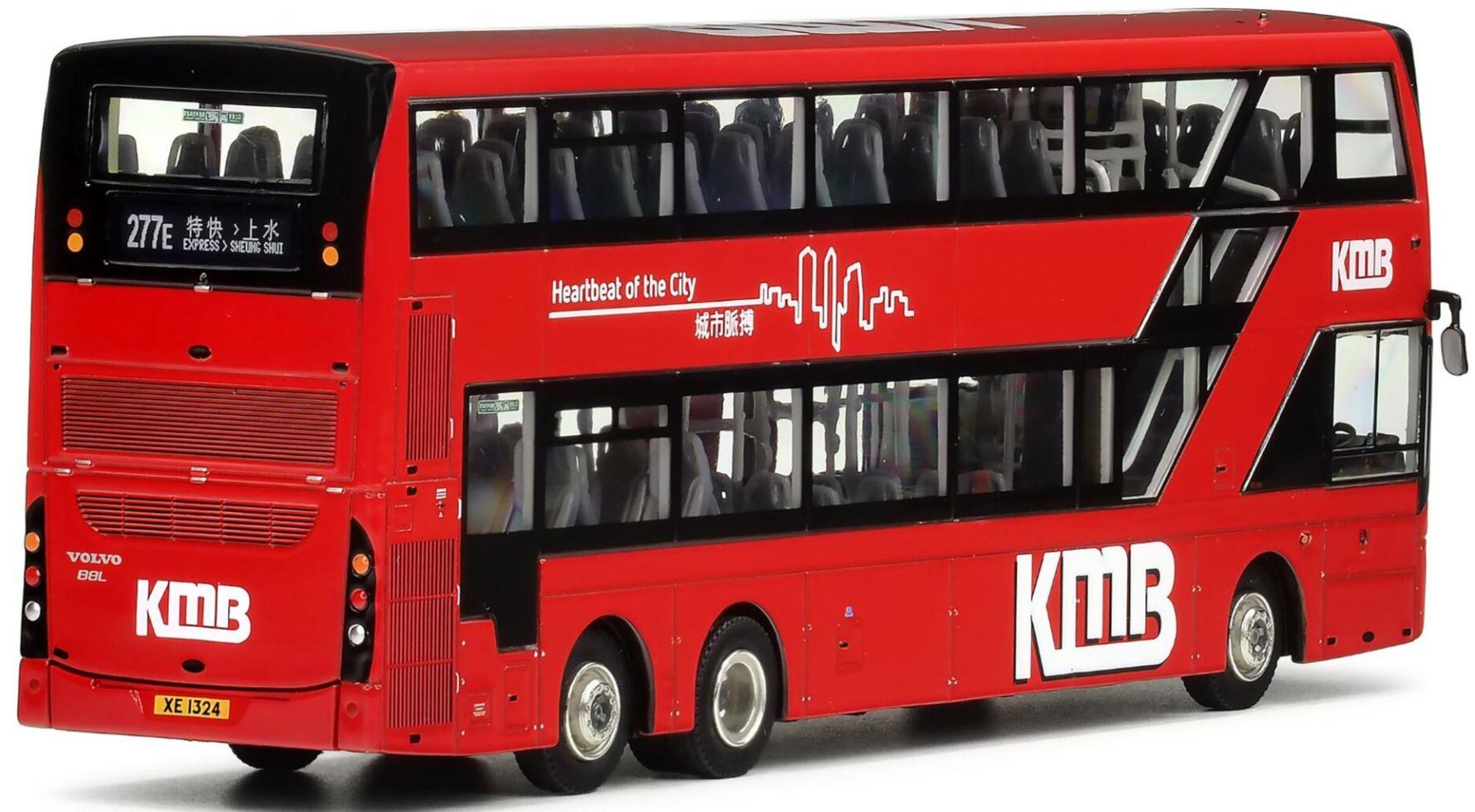 80M Bus Model 1:76th Scale KMB Volvo B8L MCV Evoseti Euro VI 12.8m (277E)