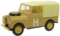 Oxford Diecast 1:76 Scale Land Rover S1 88" Canvas - Sand