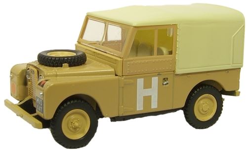 Oxford Diecast 1:76 Scale Land Rover S1 88" Canvas - Sand