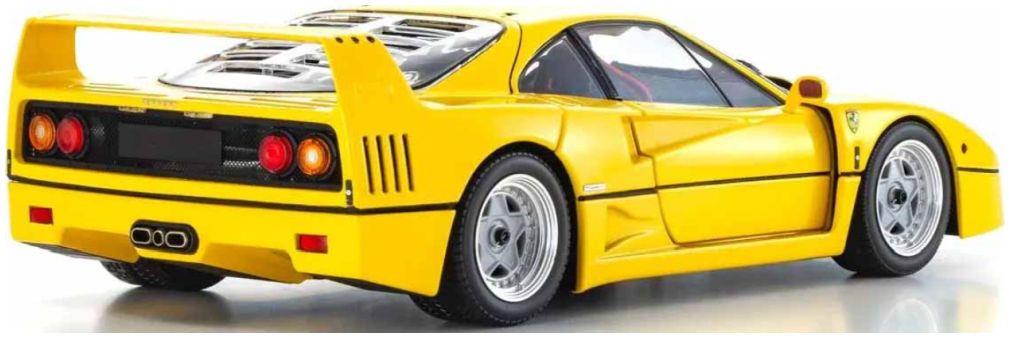 Kyosho  1:18th Scale Ferrari F40 Yellow 1987