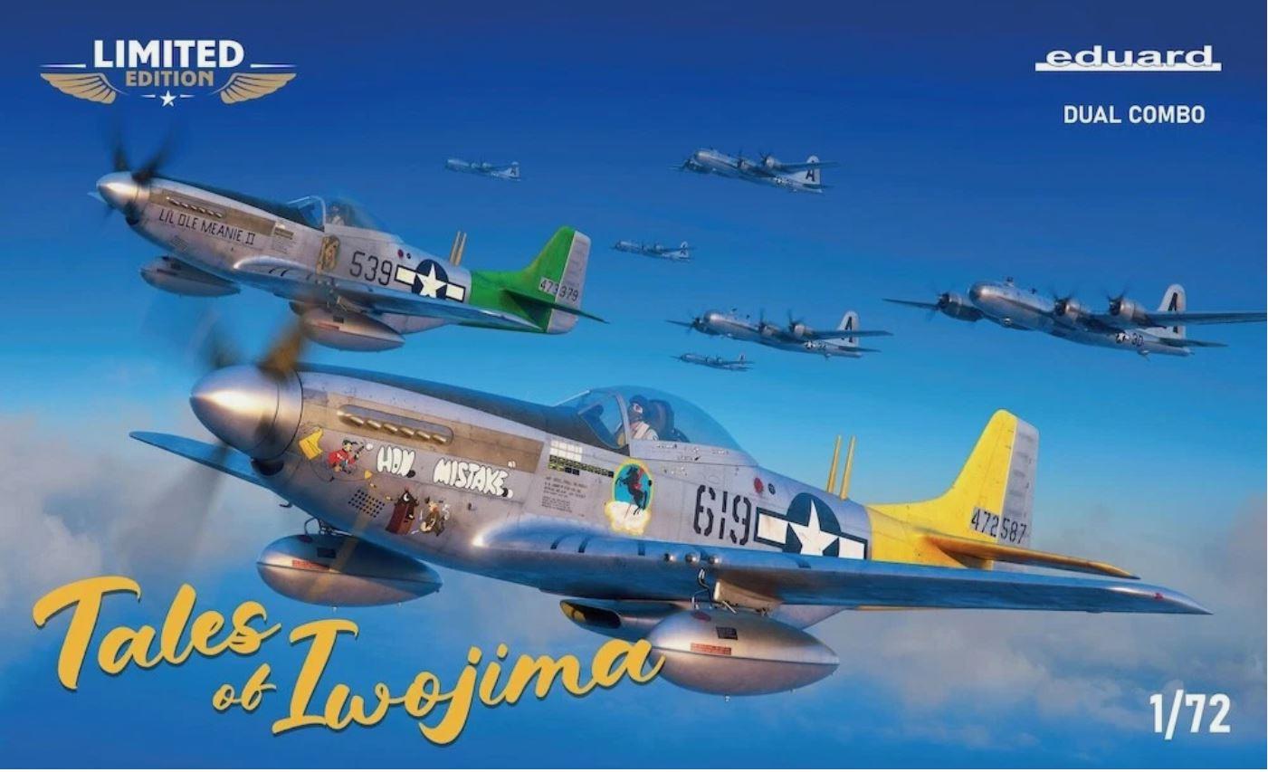 Eduard kits 2152 1/72 Scale Tales of Iwo Jima P-51D Mustangs Dual Combo HELL IN THE PACIFIC