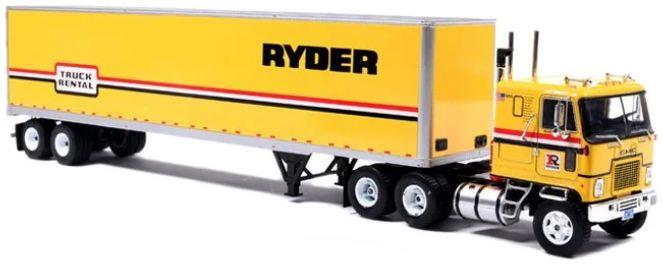 Iconic Replicas 1:43rd Scale GMC Astro 95 Tractor and Trailer: Ryder Truck Rental 1970