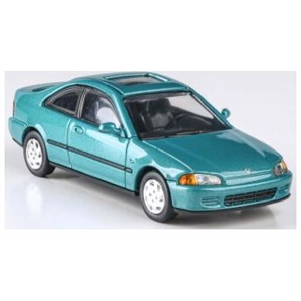 Paragon  1:64th Scale Honda Civic Coupe EJ1 Aztec Green 1995 (RHD)