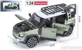 QY Toys 1:24 Scale Land Rover Defender 110 Green Opening Parts/Light and Sound