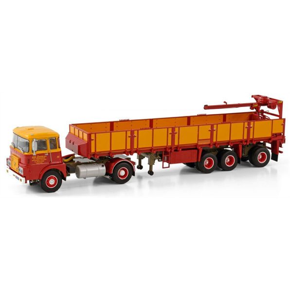 WSi 1:50 Scale FTF F Series (Old Cab) 4x2 Classic Brick Trailer 3 Axle 'GEBR. Greving'