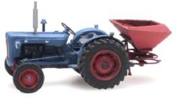 Artitec H0 Scale Tractor Ford With Broadcast Spreader 1:87 Ready-Made, Painted