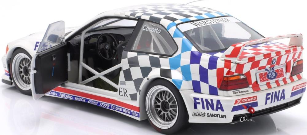 IXO 1:18th Scale BMW M3 E36 GTR #2 ADAC GT Cup Champion 1993 Johnny Cecotto