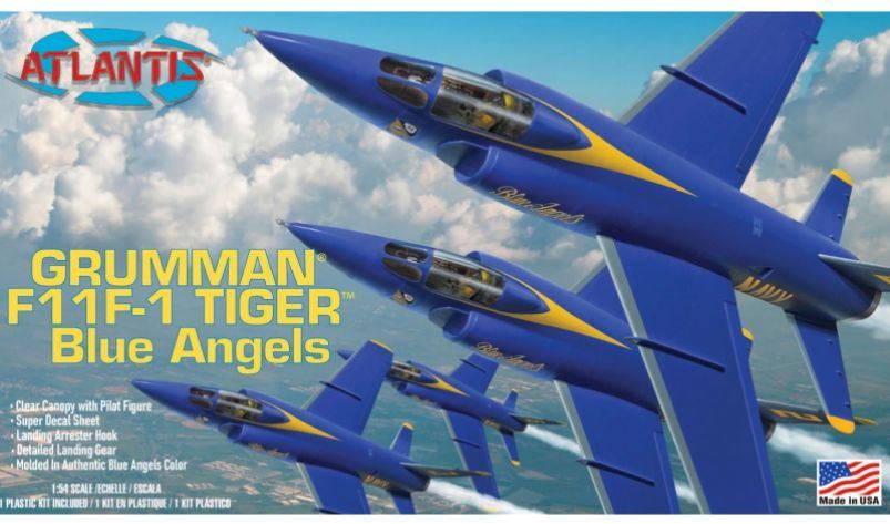 Atlantis kits 1:54 Scale US Navy Blue Angels F11F-1 Grumman Tiger