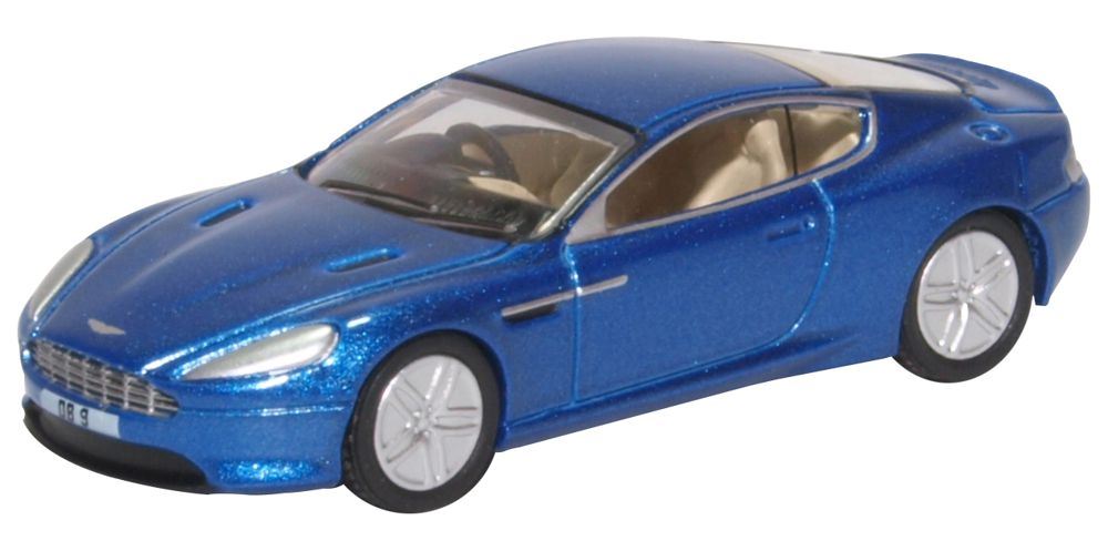 Oxford Diecast 1:76 Scale Aston Martin DB9 Coupe Cobalt Blue