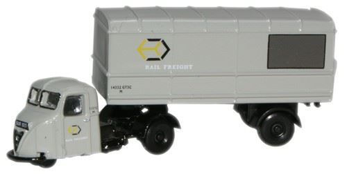 Oxford Diecast 1:148 Scale Scammell Scarab Van Trailer - Railfreight