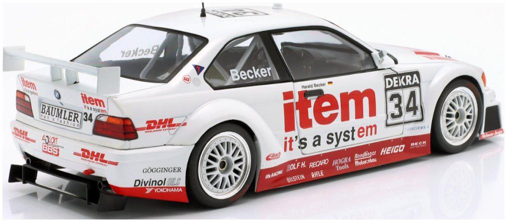 IXO 1:18 Scale BMW 325i Coupe E36 DTM #34 DTM 1994 Harald Becker
