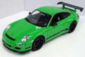Welly 1:18 Scale Porsche 911 (997) GT3 RS Coupe - Green (Black Wheels) (1:18)