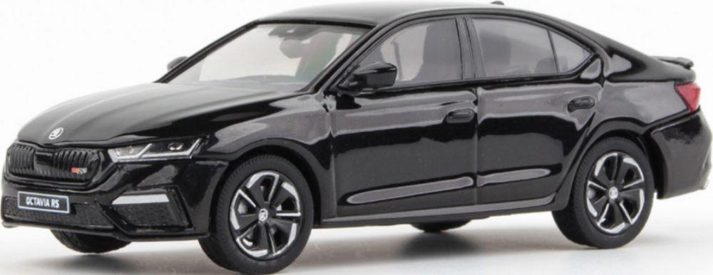 Abrex 1:43 Scale Skoda Octavia IV RS 2020 Black Crystal Metallic