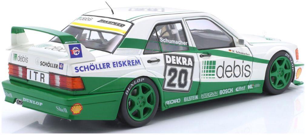 IXO 1:18 Scale Mercedes Benz 190E 2.5-16 Evo II #20 DTM91 Michael Schumacher Race Norisring -Col Box