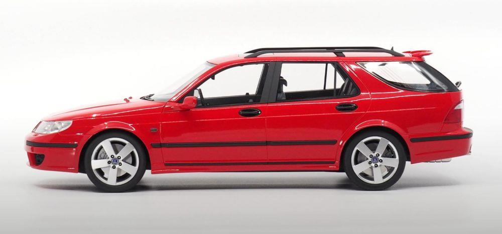 DNA Collectibles 1:18 Scale Saab 9-5 Sportcombi Aero Laser Red 2005