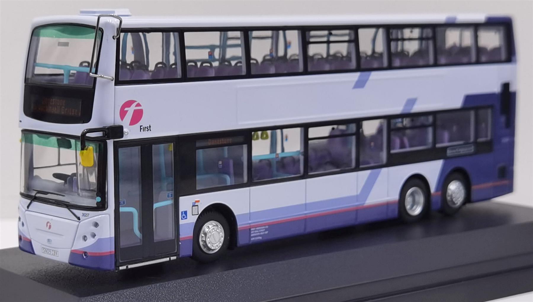 80M Bus Model 1:76th Scale Dennis Trident ENVIRO500 Euro IV 12.1M First Bus Aberdeen Rt.1 - Danestone