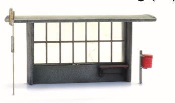 Artitec H0 Scale Bus Shelter Concrete For Bus And Train x3 1:87 Resin Kit, Unpainted