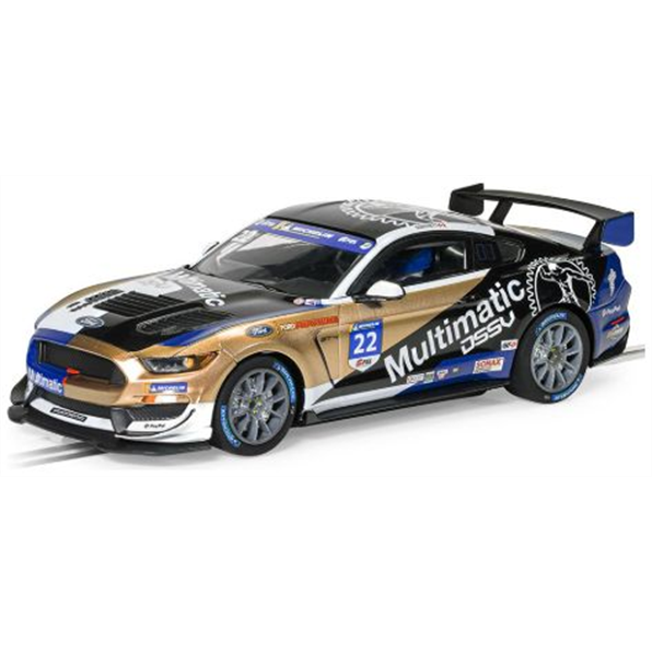 Scalextric 1:32 Scale Ford Mustang GT4 - Canadian GT 2021 - Multimatic Motorsport in Clear Box