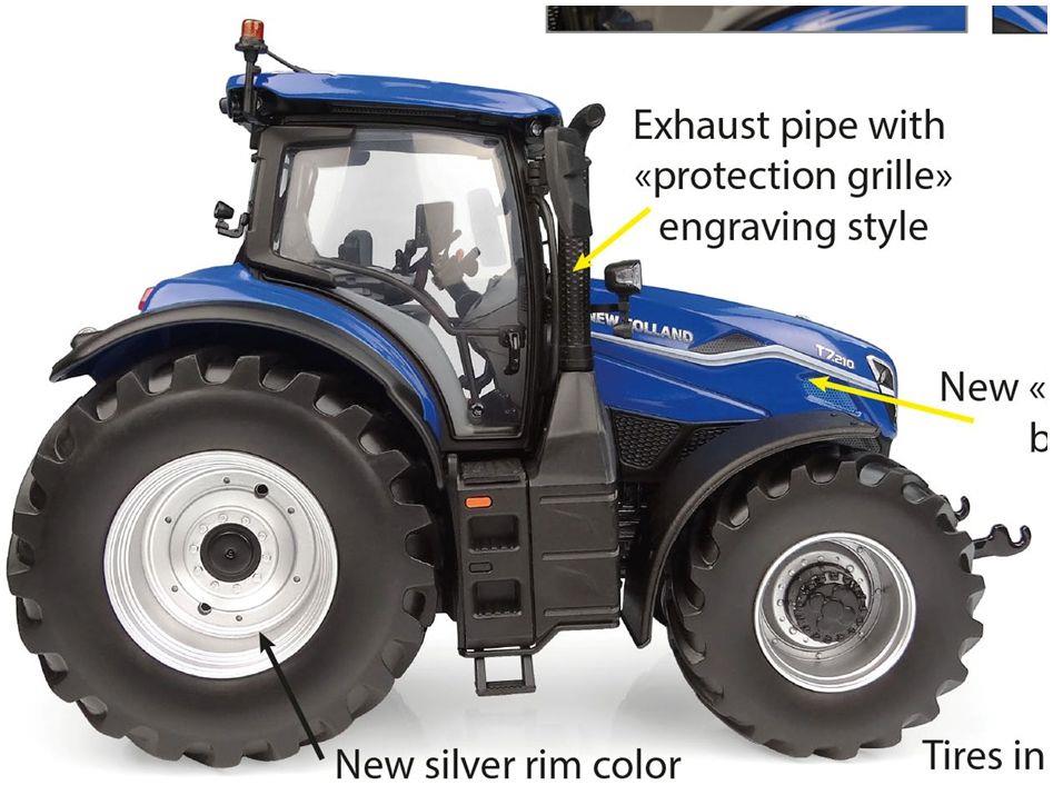 Universal Hobbies 1:32nd Scale New Holland T7.210 Dynamic Blue