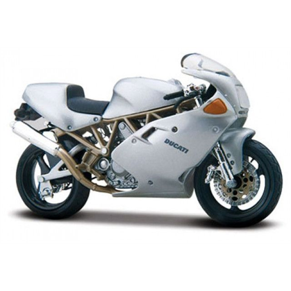 Burago 1:18 Scale Ducati Supersport 900FE - Silver