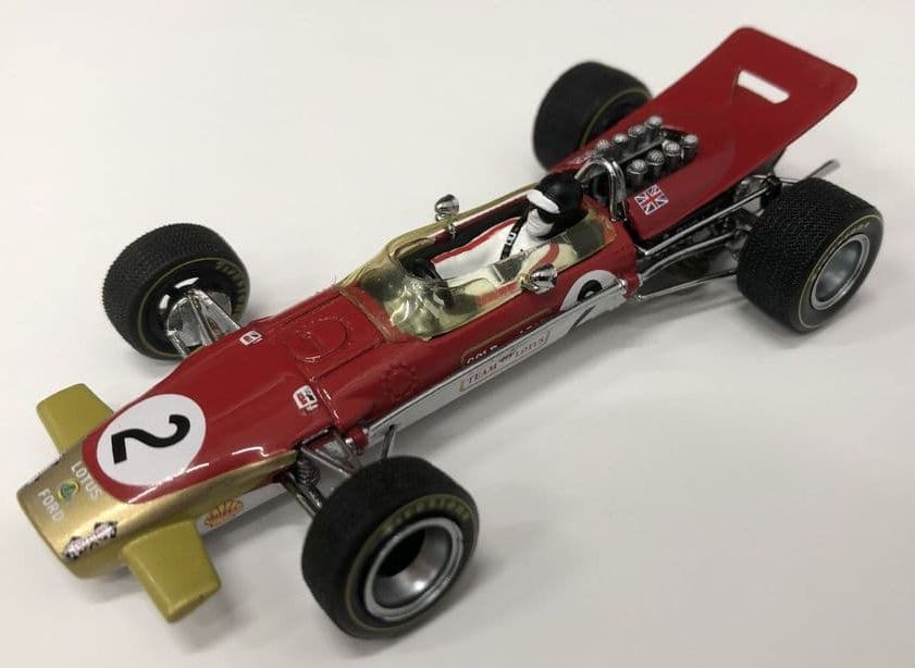 Quartzo 1:43 Scale Lotus 49B-#2 J Oliver - Belgian GP 1968