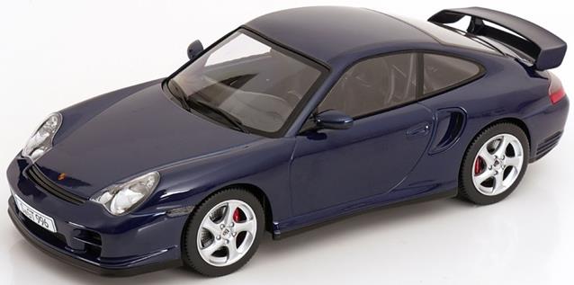 KK Scale 1:18th Scale Porsche 911 (996) GT2 2001 Dark Blue Metallic