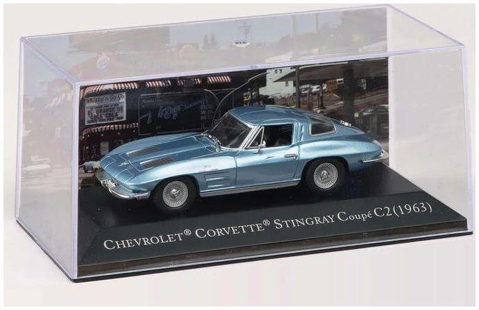 Atlas Editions 1:43 Scale Chevrolet Corvette Sting Ray Coupe C2 - Blue - American Car Collection