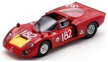 Spark 1:43rd Scale Alfa Romeo T33-2 #182 6th Targa Florio 1968 G. Baghetti/G. Biscaldi Limited 300pc