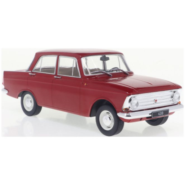 Whitebox 1:24 Scale Moskwitsch 408 Dark Red 1966