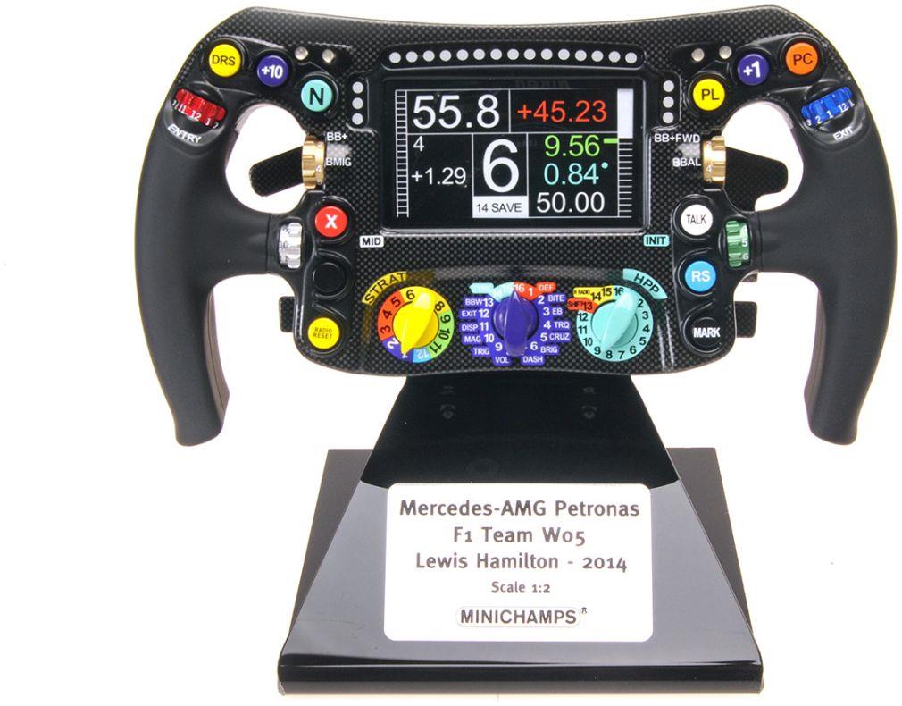 Minichamps 1:2 Scale Mercedes AMG Petronas Steering Wheel F1 Team W05 Lewis Hamilton 2014