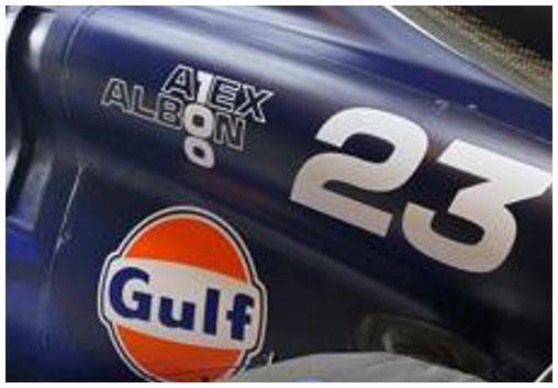 Spark  1:43rd Scale Williams Racing FW46 #23 US GP 2024 Alex Albon (100th Race)