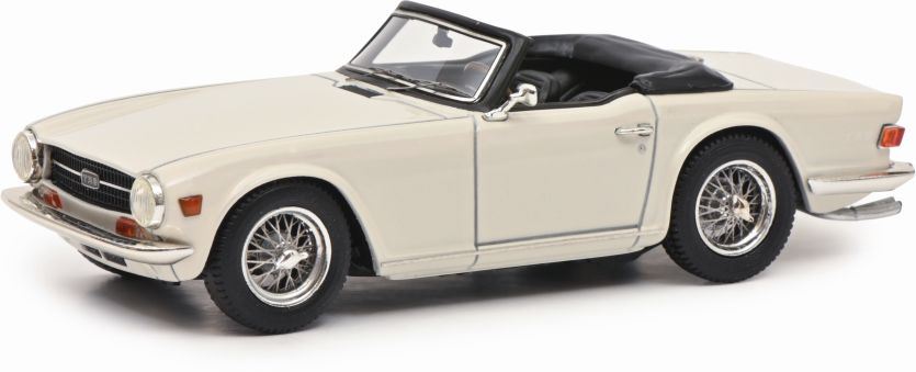 Schuco 1:43 Scale Triumph TR6 White PRO.R43